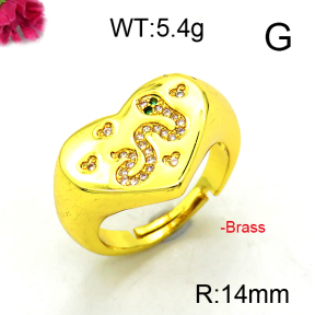 Fashion Brass Ring  F6R400971ablb-L002