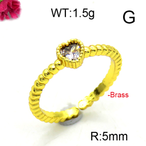 Fashion Brass Ring  F6R400979baka-L002