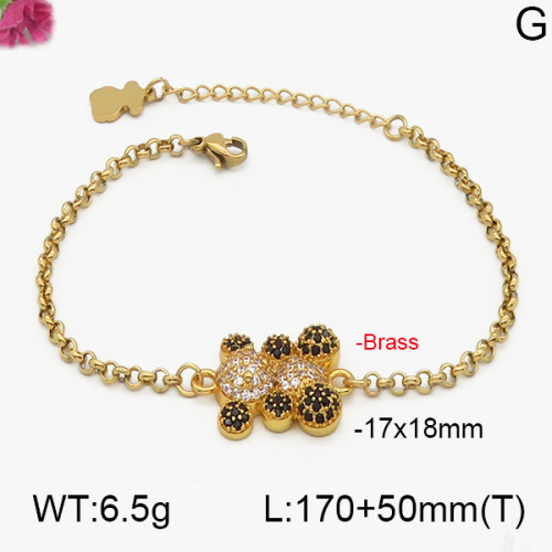 SS Bear Bracelets  TB5000068aivb-J82