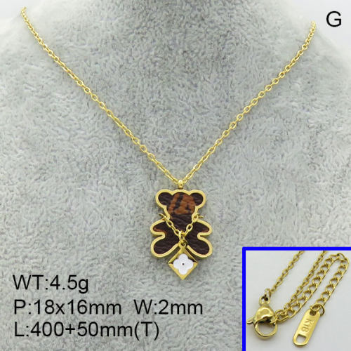 SS Bear Necklaces  TN3001103bhva-434