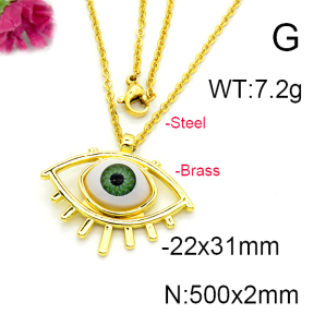 Fashion Brass Necklace  F6N300360baka-L002