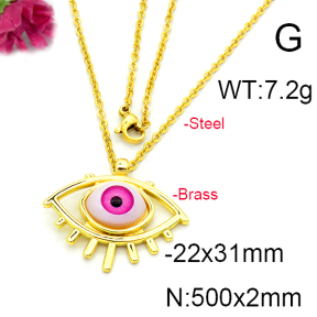 Fashion Brass Necklace  F6N300363baka-L002