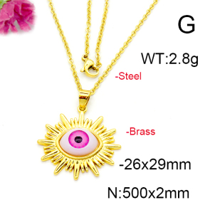 Fashion Brass Necklace  F6N300367baka-L002