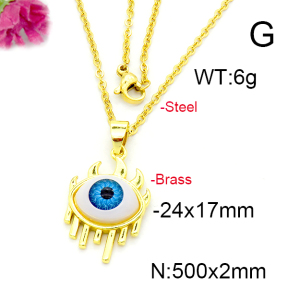 Fashion Brass Necklace  F6N300368baka-L002