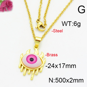 Fashion Brass Necklace  F6N300370baka-L002