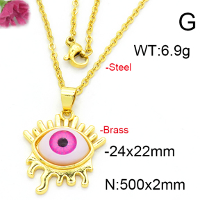 Fashion Brass Necklace  F6N300372baka-L002