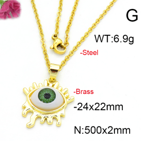 Fashion Brass Necklace  F6N300373baka-L002
