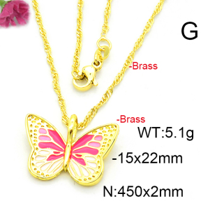 Fashion Brass Necklace  F6N300376avja-L002