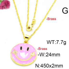 Fashion Brass Necklace  F6N300386avja-L002