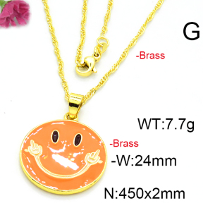 Fashion Brass Necklace  F6N300387avja-L002