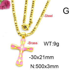 Fashion Brass Necklace  F6N300390baka-L002