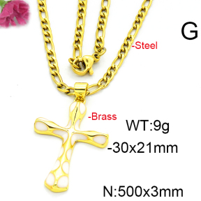 Fashion Brass Necklace  F6N300392baka-L002