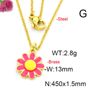 Fashion Brass Necklace  F6N300395vaia-L002