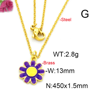 Fashion Brass Necklace  F6N300397vaia-L002