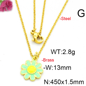 Fashion Brass Necklace  F6N300399vaia-L002