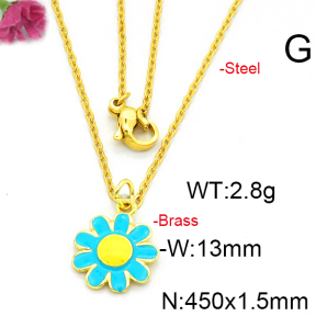 Fashion Brass Necklace  F6N300400vaia-L002