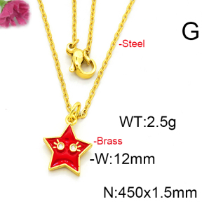 Fashion Brass Necklace  F6N300401vaia-L002