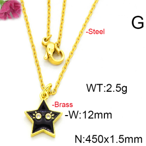 Fashion Brass Necklace  F6N300402vaia-L002
