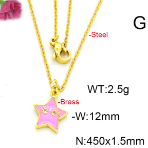 Fashion Brass Necklace  F6N300404vaia-L002