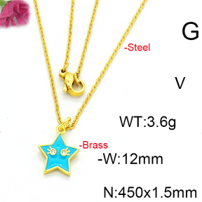 Fashion Brass Necklace  F6N300406vaia-L002