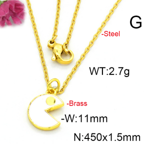 Fashion Brass Necklace  F6N300407vaia-L002