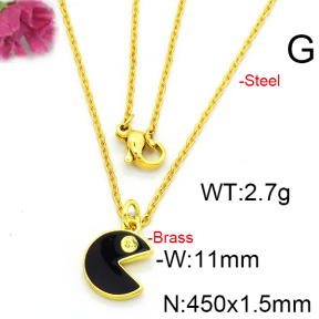 Fashion Brass Necklace  F6N300408vaia-L002