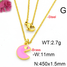 Fashion Brass Necklace  F6N300409vaia-L002