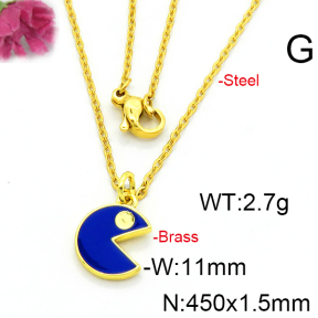 Fashion Brass Necklace  F6N300410vaia-L002
