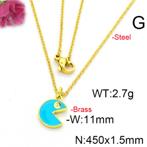 Fashion Brass Necklace  F6N300411vaia-L002