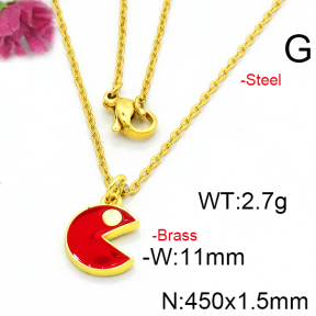 Fashion Brass Necklace  F6N300412vaia-L002