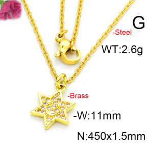 Fashion Brass Necklace  F6N403426vaia-L002