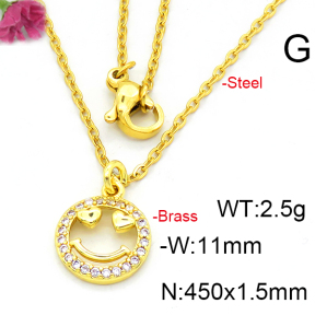 Fashion Brass Necklace  F6N403434vaia-L002