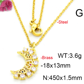 Fashion Brass Necklace  F6N403436avja-L002