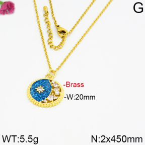 Fashion Brass Necklace  F2N400006vhkb-J40