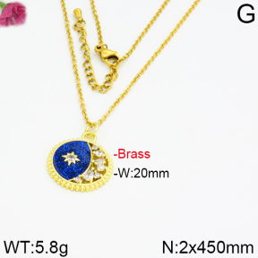 Fashion Brass Necklace  F2N400007vhkb-J40