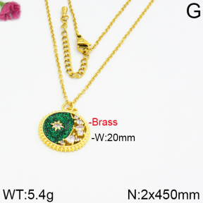 Fashion Brass Necklace  F2N400008vhkb-J40