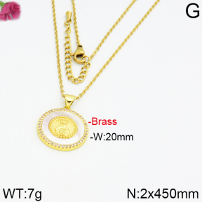 Fashion Brass Necklace  F2N400009vhmv-J40