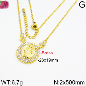 Fashion Brass Necklace  F2N400011ahlv-J40