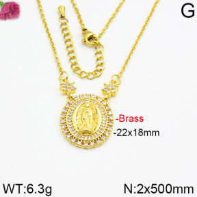 Fashion Brass Necklace  F2N400013ahlv-J40