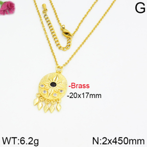 Fashion Brass Necklace  F2N400014vhkb-J40