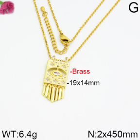 Fashion Brass Necklace  F2N400015ahlv-J40