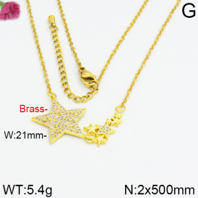 Fashion Brass Necklace  F2N400016vhov-J40