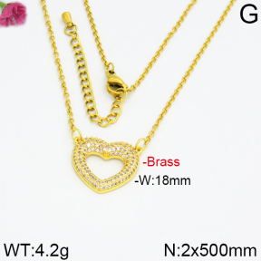 Fashion Brass Necklace  F2N400017vhkb-J40