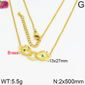 Fashion Brass Necklace  F2N400019vhnv-J40