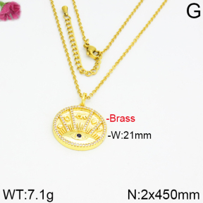 Fashion Brass Necklace  F2N400020vhmv-J40
