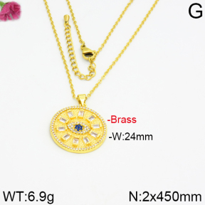 Fashion Brass Necklace  F2N400021vhmv-J40