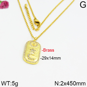 Fashion Brass Necklace  F2N400022ahlv-J40