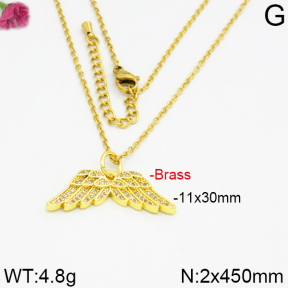 Fashion Brass Necklace  F2N400023vhha-J40
