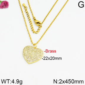 Fashion Brass Necklace  F2N400025ahjb-J40
