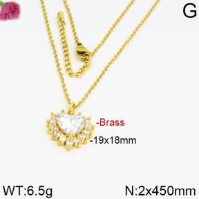 Fashion Brass Necklace  F2N400029ahjb-J40